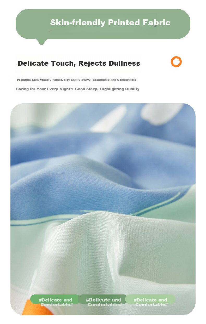 Grace Single Quilt Cover A-Class Antibacterial Thickened Quilt Cover Bedding Set Liuguang Impression 180*220cm 2