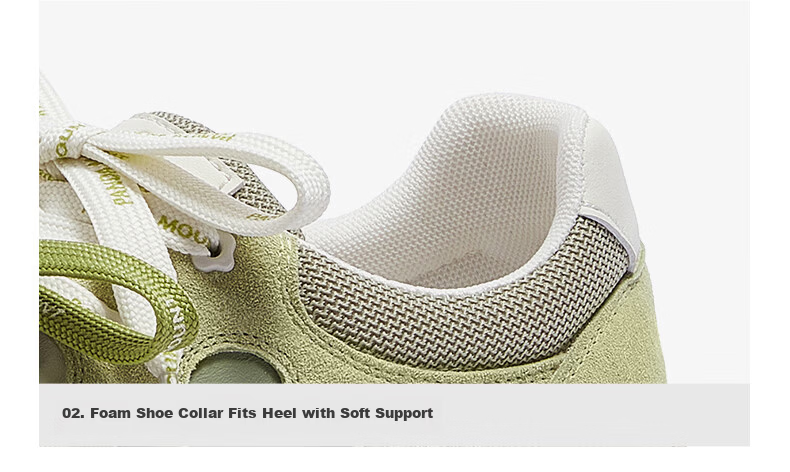 CAMEL Lime Training Shoes Women Panda Collaboration Casual Shoes Mismatched Lace Running Shoes L26S577095 Green Size 37 30
