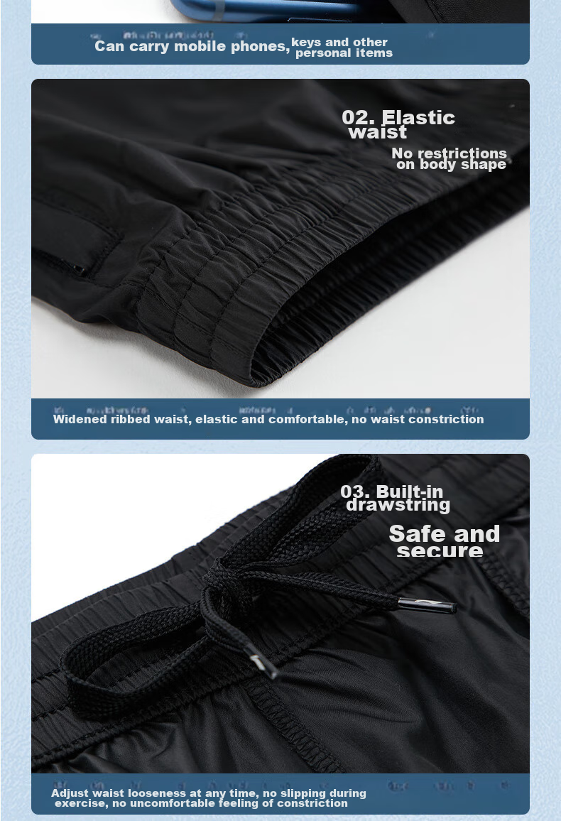 Li-Ning Sports Shorts for Men And Women, Quick-Dry Running Fitness Casual Pants Beach Shorts Summer Ice Silk Breathable Loose Swimming Trunks 15