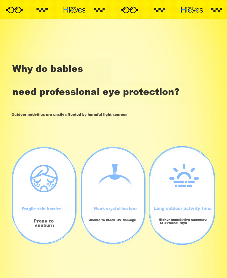 Hieyes Kids Foldable Polarized Sunglasses UV Protection Skin-Friendly Durable Baby Safety Shades 2