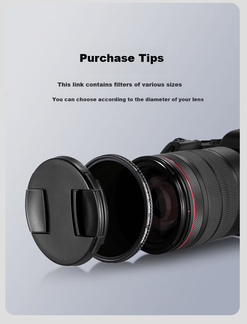 NEEWER Adjustable ND2-32 Neutral Density Filter, 18-Layer Coated Anti-Oil Scratch-Resistant Neutral Density Filter, Multi-Position Neutral Density Camera Filter for Landscape Photography, Adjustable ND Filter 72mm 15