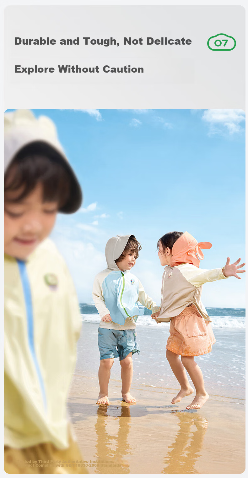 Kocotree KK Tree Kids Sun Protection Jacket UV Protection Cooling Ice Silk Cartoon 3D Design 21
