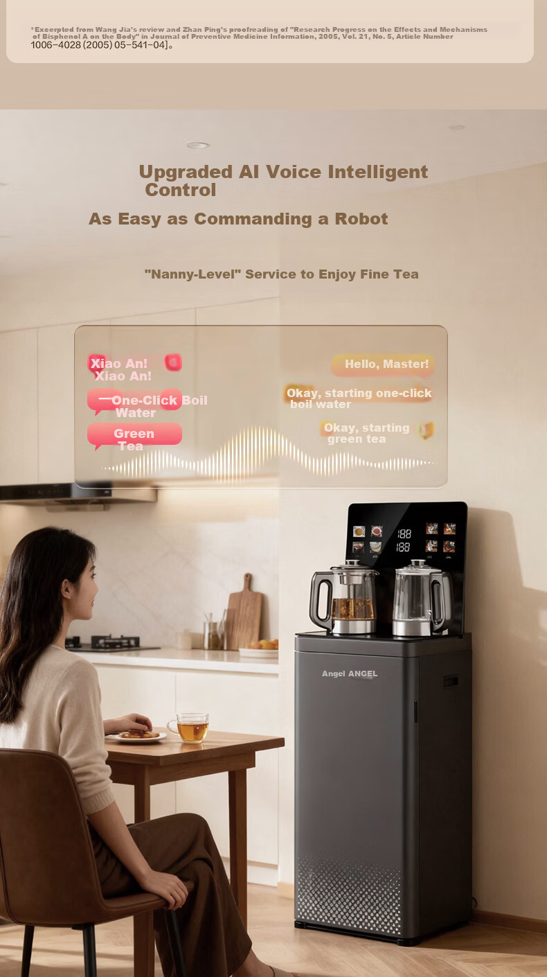 Angel Home Tea Bar Machine High-End Living Room Smart Voice Control Anti-Overflow and Dry-Burn Protection Bottom-Load Water Dispenser Constant Temperature Health Preservation Stewing Kettle Integrated 10