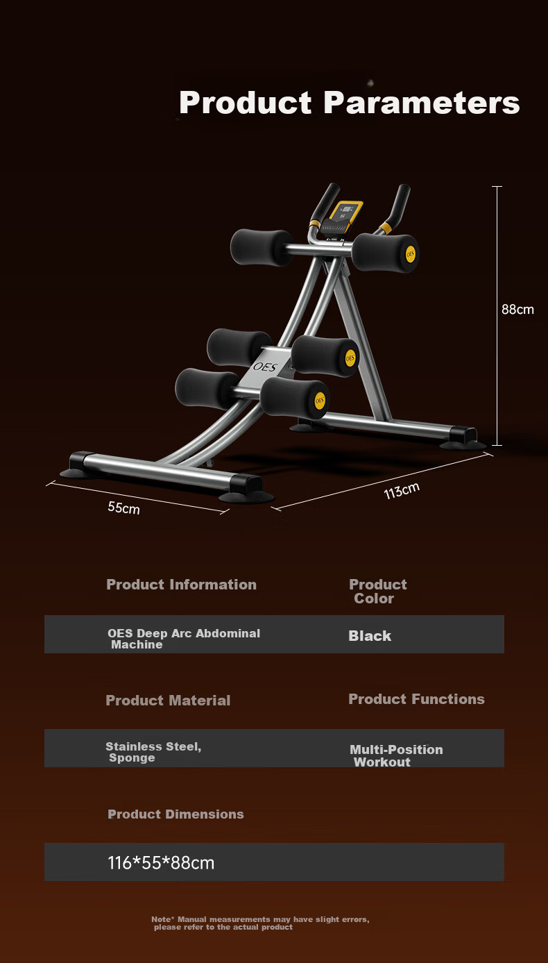 OES Abdominal Crunch Machine Waist Slimming Sit-Up Assistant Home Ab Workout Equipment Indoor Fitness Device 26
