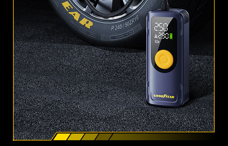 Goodyear Portable High-Pressure Wireless Car Tire Inflator Pump for Vehicles and Bicycles 37