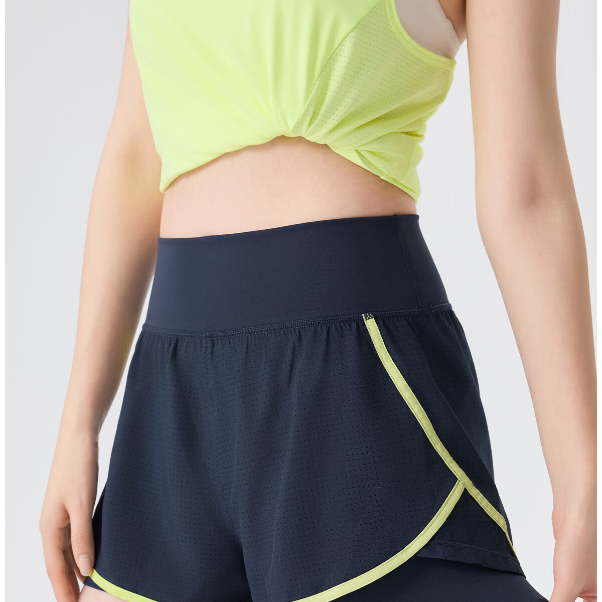 361° Women's Sports Shorts Summer New Anti-Exposure Yoga Fake Two-Piece Fitness Running Shorts 10