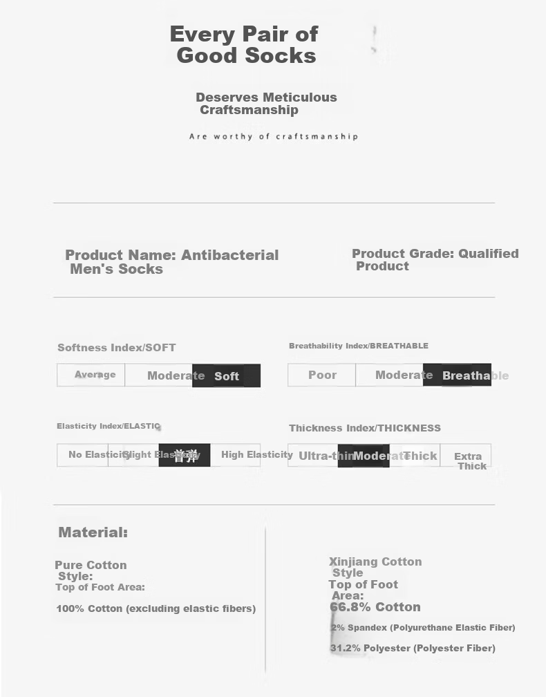 Yimian Men's Short Socks 100% Cotton Summer Thin Antibacterial Odor-Resistant Breathable Sports Cotton Low-Cut Socks 10 Pairs 14
