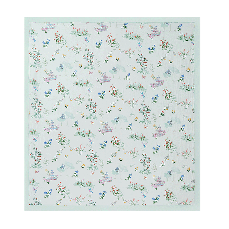 EMXEE Baby Summer Cool Quilt, Children's Blanket for All Seasons, Gauze Blanket for Newborns, Air Conditioning Quilt, Kindergarten Blanket, 120*140cm