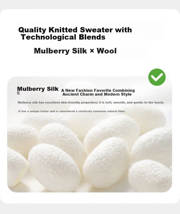MONTAGUT Mulberry Silk Autumn And Winter Men's Cotton Wool Sweater, V-Neck Pullover, Warm Knitted Sweater, Black, 2XL 5