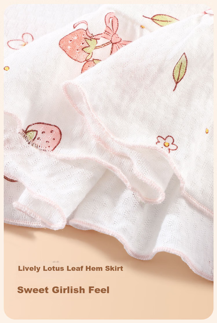 Cotton Girls' Nightgown 100% Pure Cotton Class A Big Kids Teen Summer Short Sleeve Sleepwear Homewear 6