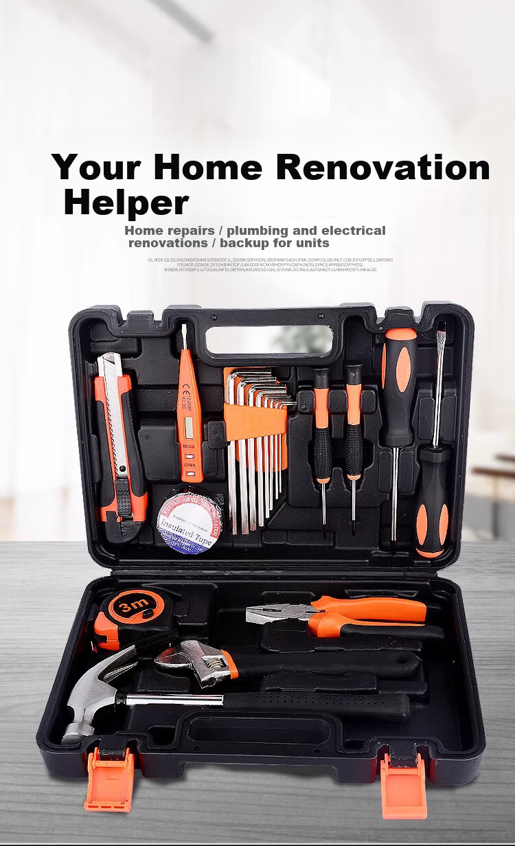 No.1 Factory 100-Piece Hardware Household Toolbox Set Full Home Manual Multifunctional Repair Tool Kit 2