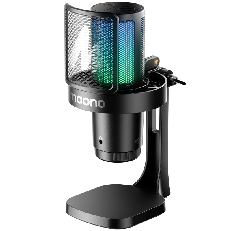 Maono Wireless Microphone DM20W Professional Desktop Mic Noise-Cancelling Podcast Streaming Recording KTV Gaming Phone Voiceover