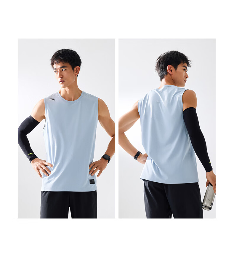 Anta Quick-Dry Vest | Men's Breathable Summer Fitness Sleeveless Basketball Training Tank Top Sports Vest 7