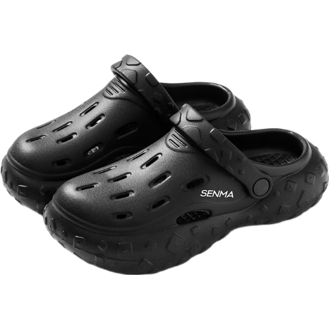 Jingzhenlianggong Summer Outdoor Senma Style Beach Sandals Fashion Casual Sandals Black Size 39-40
