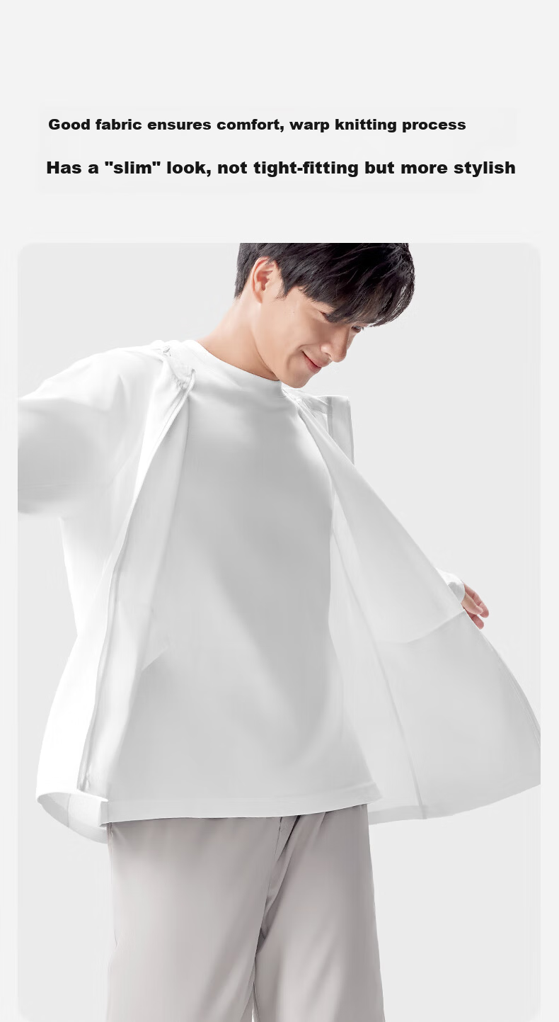 Ono Kazuko Men's Summer Breathable Thin UV Protection Ice Silk Sun Protection Jacket 7