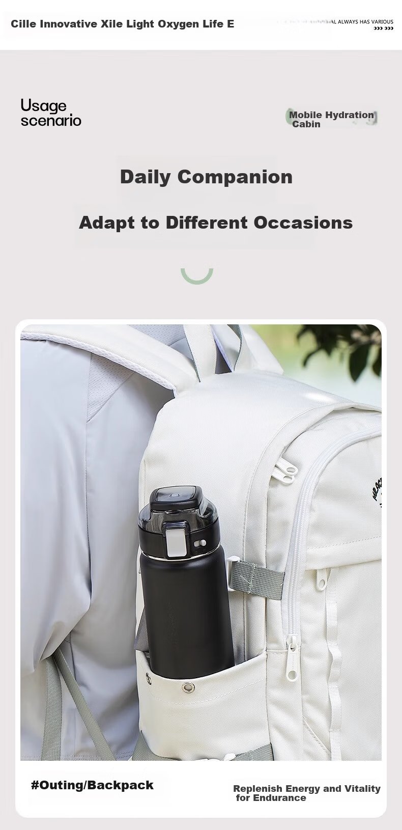 Cille 316 Stainless Steel Insulated Large Capacity Men's Straw Cup Portable Sports Water Bottle Milk Coffee White 600ml 6