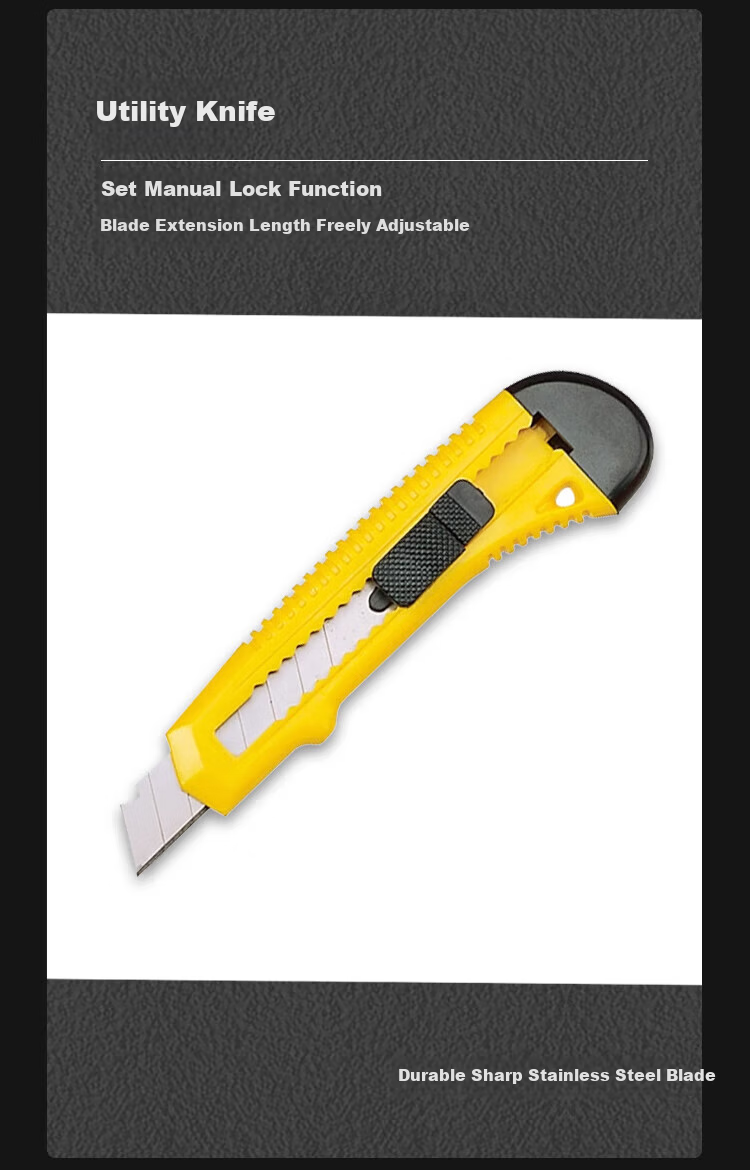 Padiling Household Toolbox Set Wrench Screwdriver Hammer Hardware Repair Multifunctional Carpentry Electrical Tool Kit 5