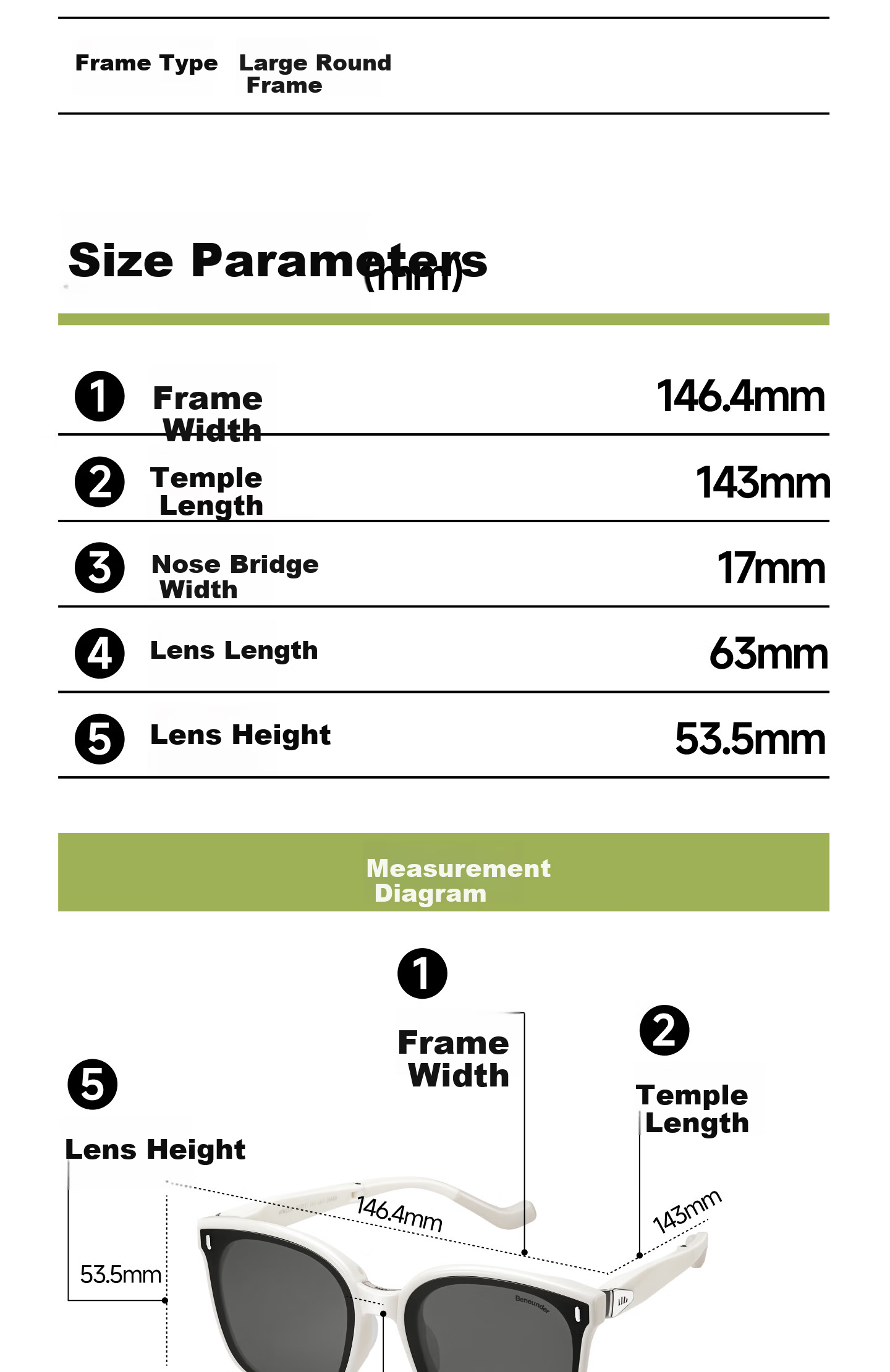 Banana Under Sunglasses Large Square Round Frame Unisex New Driving Outdoor Travel HD Folding Sunglasses FD025 24