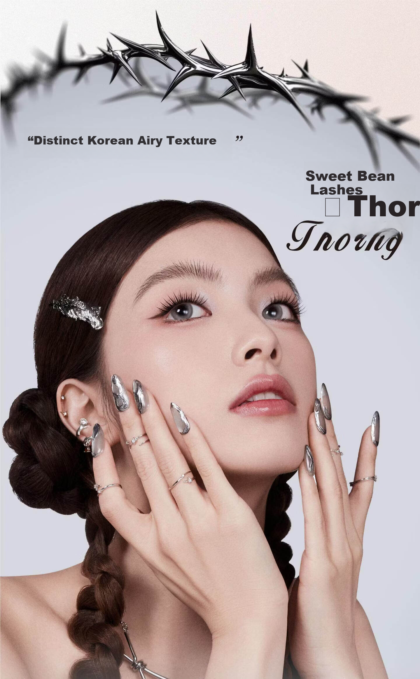 UIMO Rose Knight No-Glue False Eyelashes Korean Asian Airy Fox Style Eyelashes Thorn 11