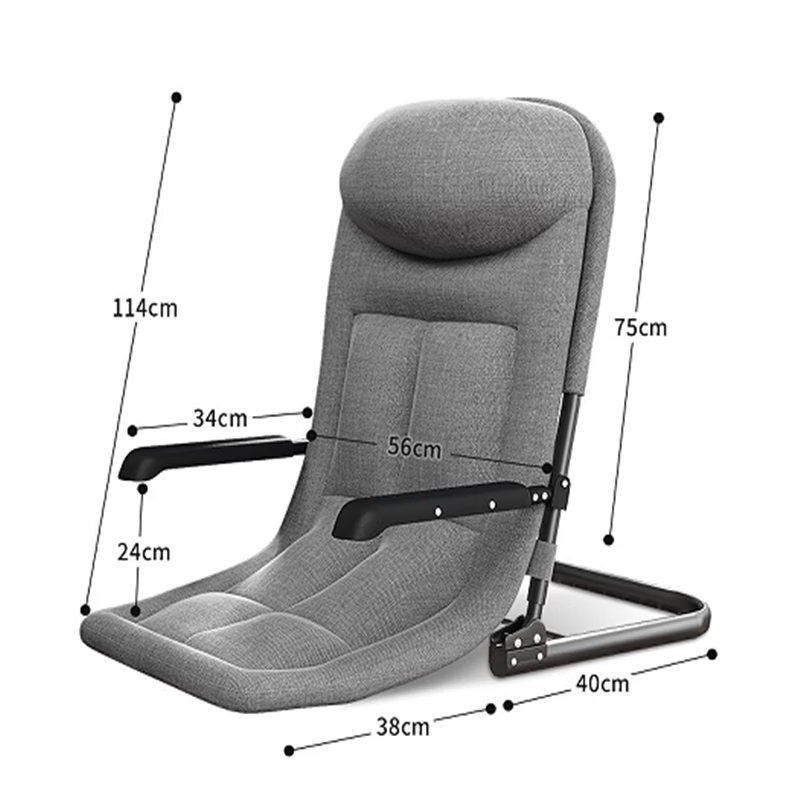 DSRAWMYT Folding Bed Office Nap Recliner Nap Bed Care Bed Simple Military Cot with Breathable Cotton Mat Single Bed