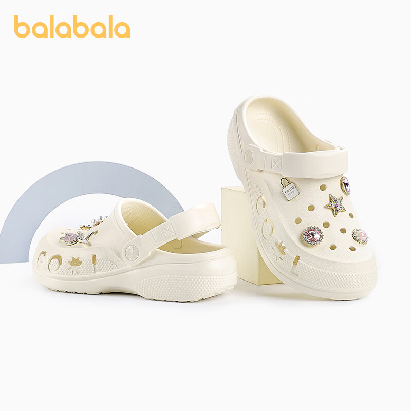 BALABALA Kids Girls Summer EVA Beach Clogs Soft Comfortable Outdoor Sandals