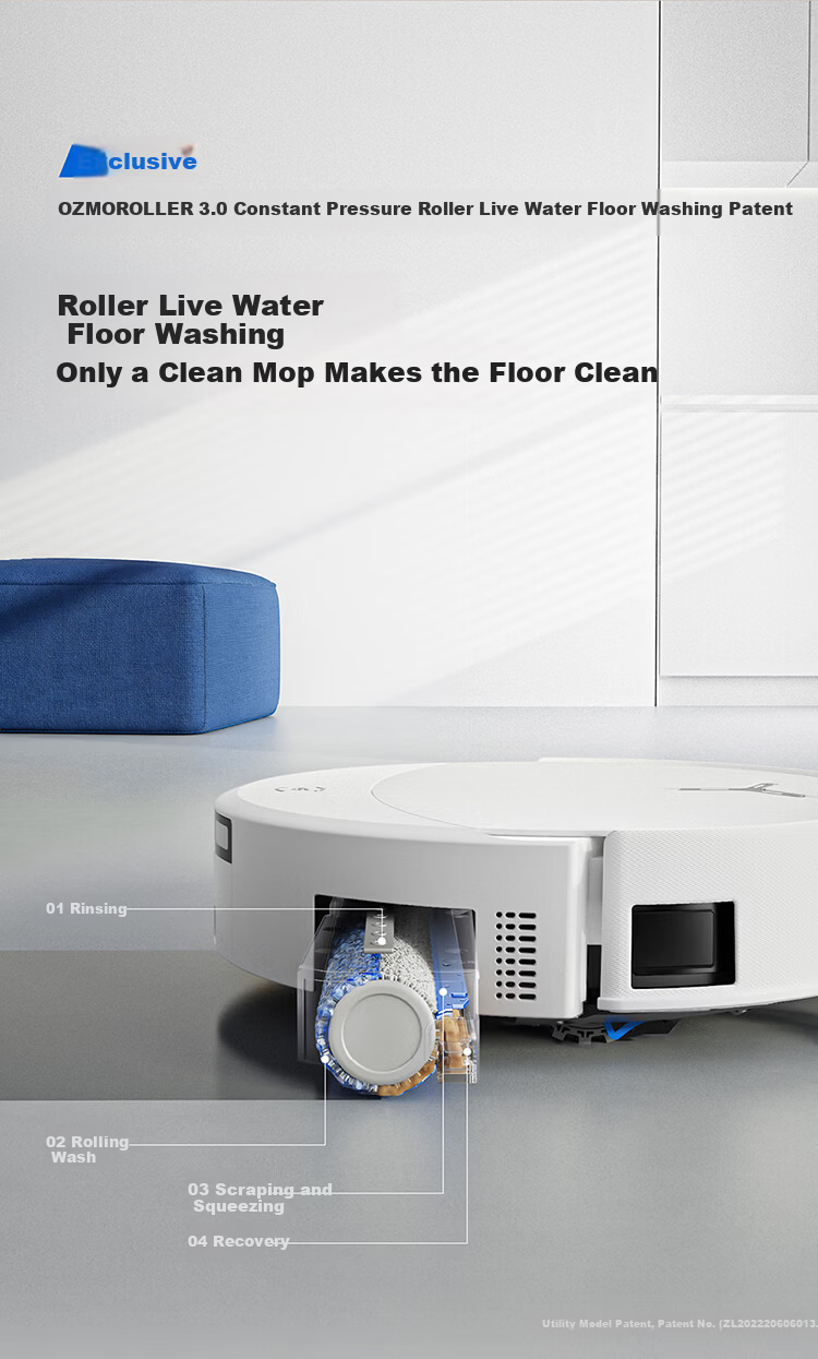 Ecovacs T90 PRO Robot Vacuum Cleaner - New Release, 4-in-1 Vacuum, Mop, Wash, Dry with Automatic Cleaning, Dust Collection, Hot Water Mop Washing, Hot Air Drying, Drum Water Washing, and Water Supply  10