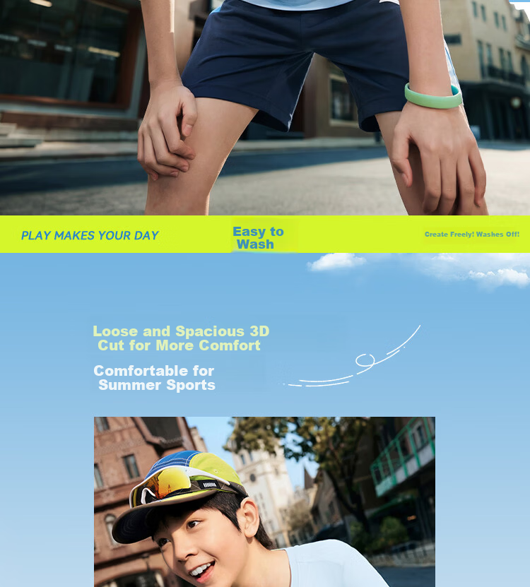Anta Kids Short Sleeve T-Shirt Sports Quick-Dry Boys Summer 2026 Outdoor Short Tee Girls Easy-Care TA72625110 7