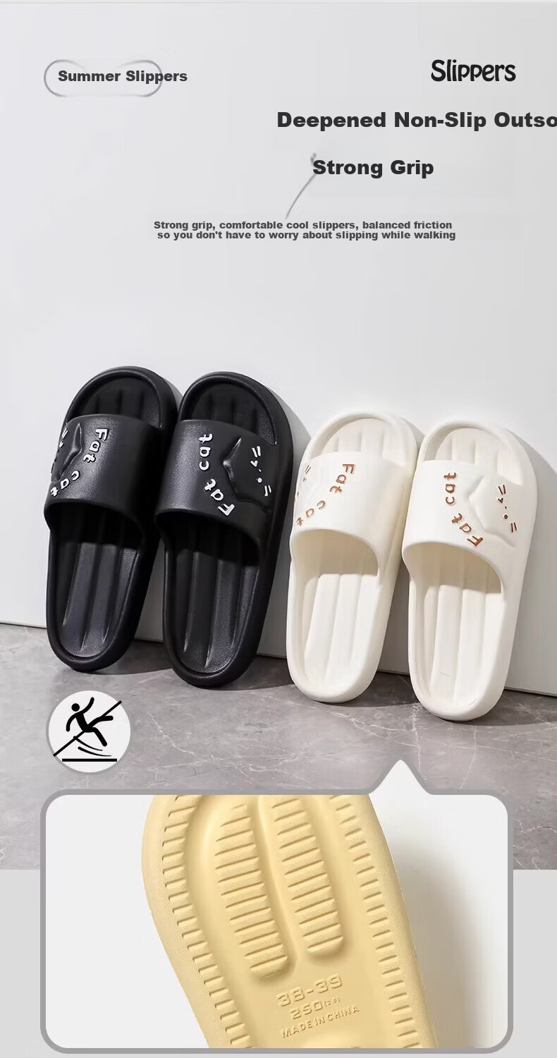 Zhiying Women's Summer Indoor Home Shower Slippers Silent Non-Slip Soft Sole Men's Green Sandals Size 36-37 10
