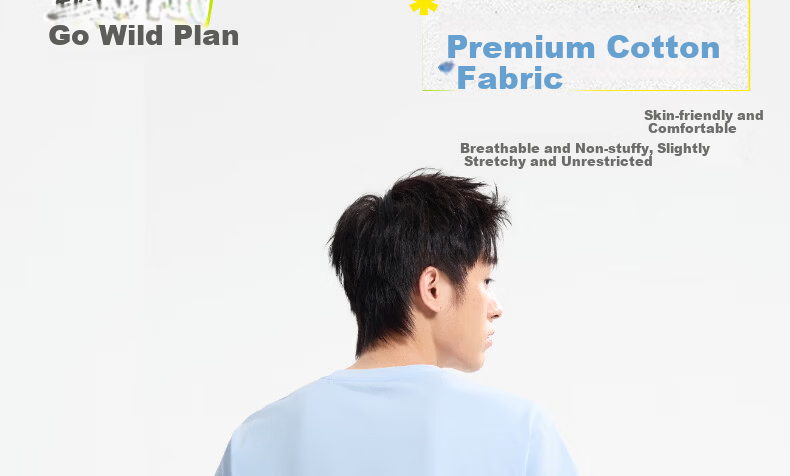 361° Unisex T-Shirt Spring Summer New Pure Cotton Sports Outdoor Loose Fit Crew Neck Short Sleeve Top 632623102-7 6