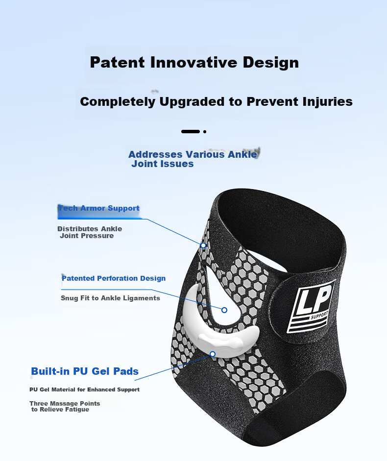 LP Ankle Support Brace for Ligament Injury and Sprain Recovery, Anti-Sprain Joint Stabilizer, Professional Sports Wearable with Shoe Compatibility 4