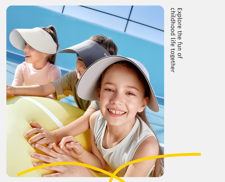 Lemon Baby Kids Sun Protection Hat Unisex Summer UV Protection Open-Top Sun Hat with Wide Brim 27