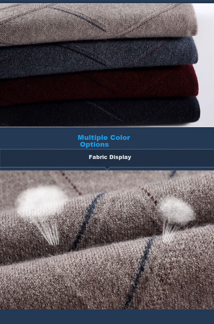 Hengyuanxiang Men's Knitted V-Neck Cardigan Loose Casual Knit Base Shirt for Middle-aged and Elderly Dad Wear Camel L 20