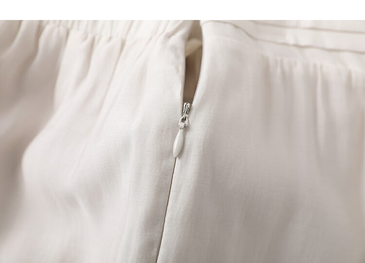 Demana [Refreshing Lyocell] Summer Minimalist White Moonlight Multi-Layer Pleated Flowing Slimming Wide-Leg Casual Pants for Women Premium 19