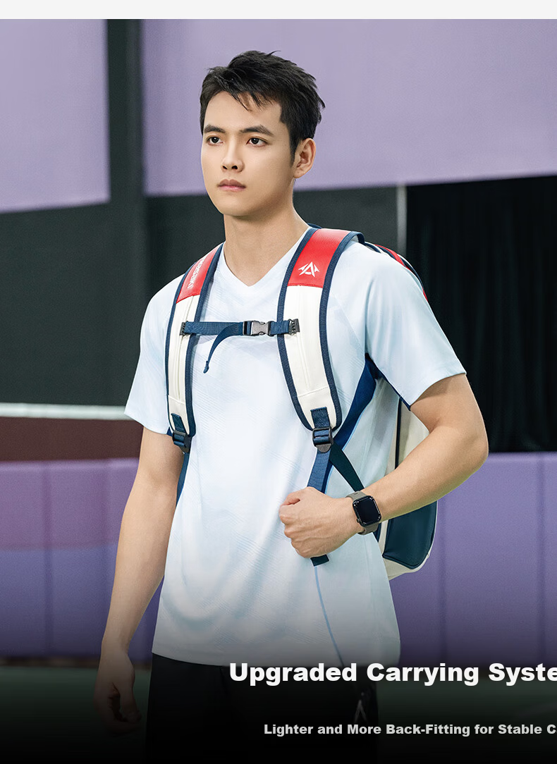 Kawasaki Badminton Backpack Unisex Large Capacity Waterproof Outdoor Shoulder Bag with Separate Shoe Compartment 16