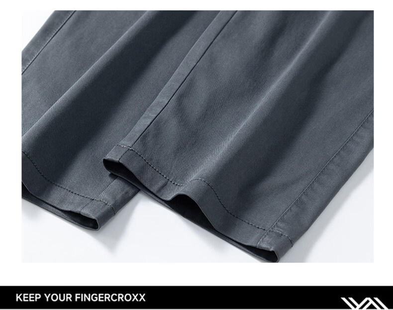 Fingercroxx IT American Vintage Casual Men's Summer Lightweight Lyocell Simple Loose Pants Modern Gray 29 26