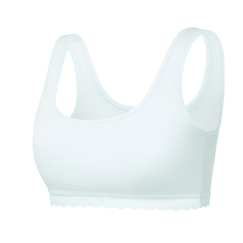 PurCotton Girls' Cotton Underwear Bra Children's Developmental Moisture-Absorbing Breathable Vest Stage 2/3 (Ages 11-14+)