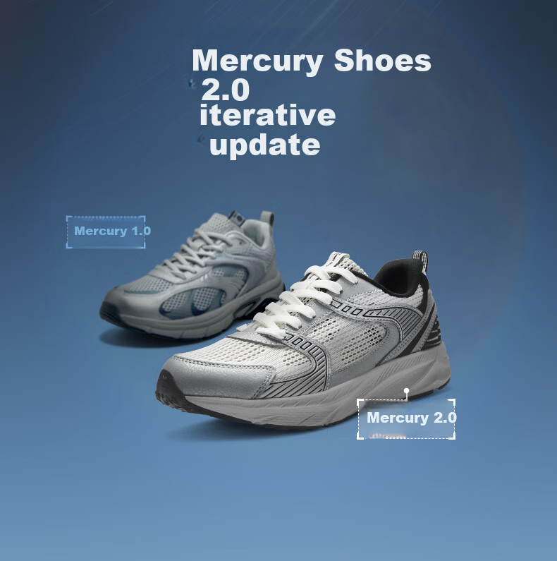 361° Aorui Peng Men's Spring Summer Mercury Commuter Comfortable Casual Dad Sneakers 672626768-3 5