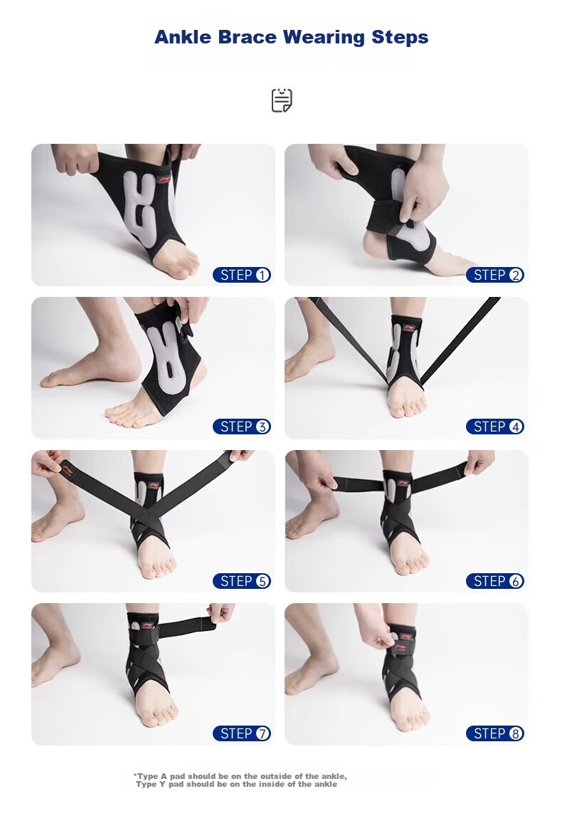 LI-NING Ankle Brace Support for Sprain Ligament Injury Protection Achilles Tendon Recovery for Kids 29