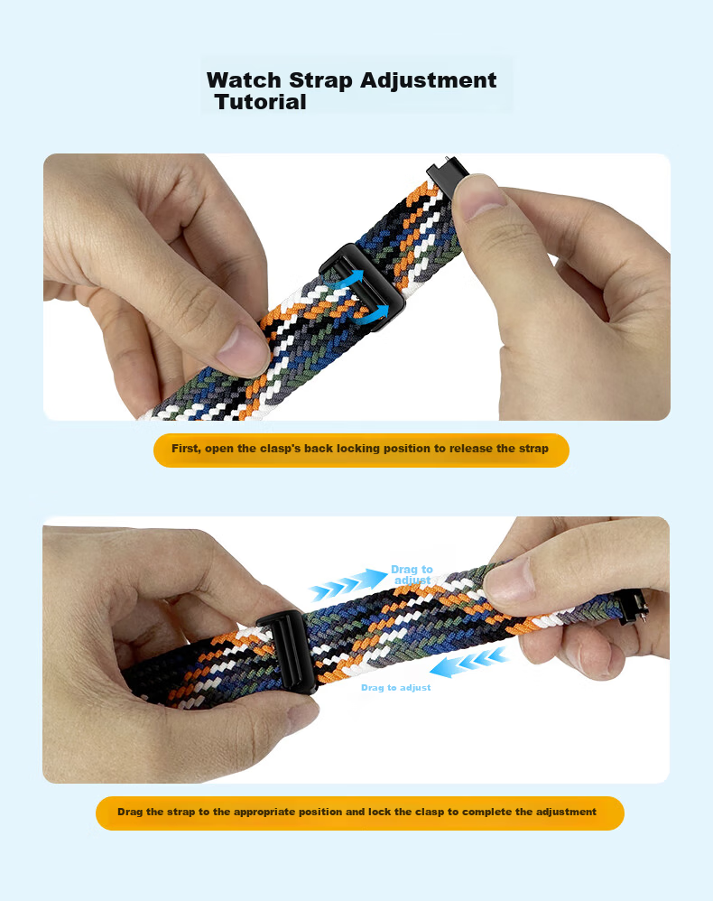 ALittleFlower Compatible with Huawei GT6/GT5Pro Watch Band, 46/48mm, Suitable for Huawei Watch 4/4Pro/3/GT4/GT5Pro/GT3/2Pro, Woven Magnetic Camouflage Strap 9