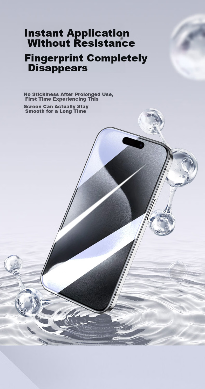 Mingying [AR Anti-Reflective 2-Pack] Tempered Glass Screen Protector for iPhone 12 Pro Max, Full Coverage, Dust-Free Installation, HD Anti-Fingerprint Explosion-Proof Film 3