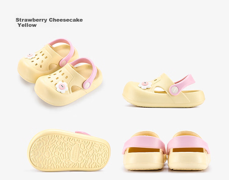 Balabala Boys' Summer Hollow-out Shoes Girls' Soft Sole Slippers Children's Indoor Slippers Toddler Beach Shoes Outdoor Wear 13