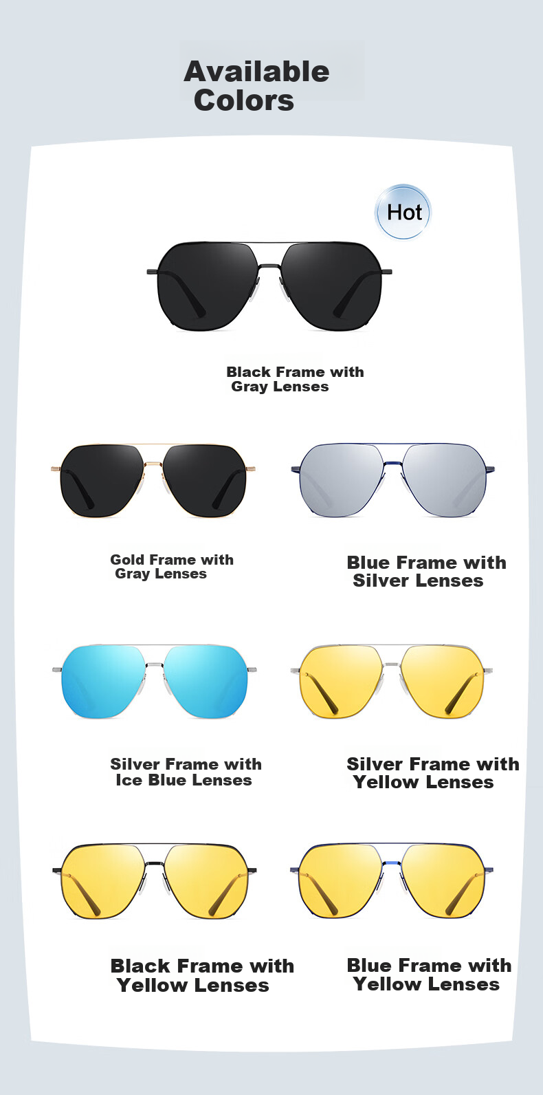 HLA Night Vision Glasses, Driving-Specific Sunglasses for Men, Day And Night Dual-Use, Photochromic Polarized Sunglasses, Night Driving Anti-Glare 13