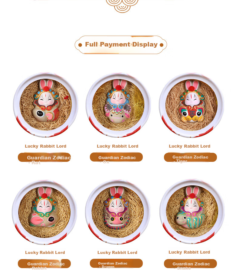 Jitu Workshop Beijing Lucky Rabbit Erye Zodiac Desktop Ornament Office Decoration Souvenir Gift Specialty Handicraft 3