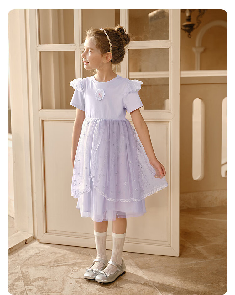 Balabala Girls Dress Children's Dress 2026 Summer New Baby Mesh Dress Sweet Princess Dress Exquisite Trendy 22