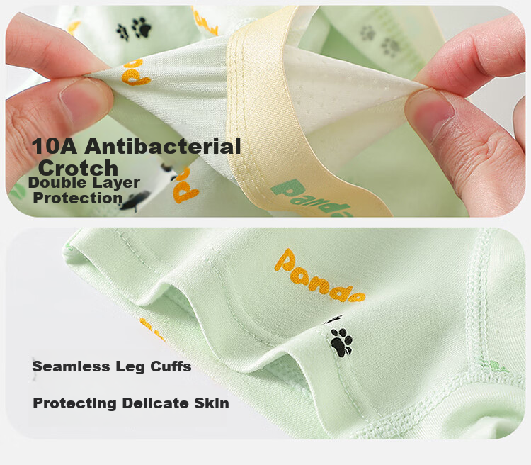 Miiow Kids Boys Cotton Antibacterial Boxer Briefs Mid-Large Boys Four-Point Shorts 6-Pack 14