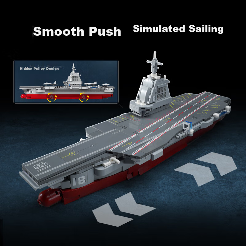 Keeppley Fujian Aircraft Carrier Building Blocks Military Model Toy Gift for Boys Birthday