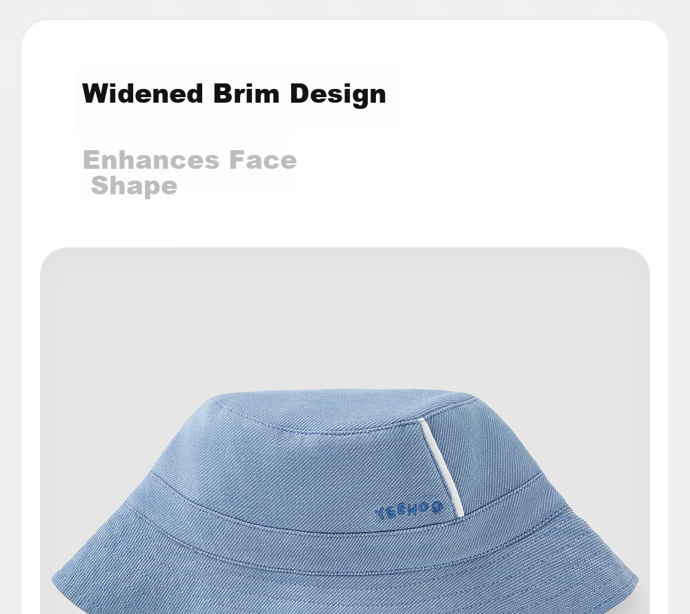 YEEHOO Baby Hat Spring Summer Boys' Casual Denim Bucket Hat 9