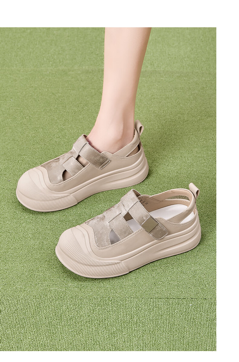 Saturday Casual Women's Sandals 2026 New Summer Thick Sole Height Increasing Lightweight Breathable Sports Sandals for Skirts 13