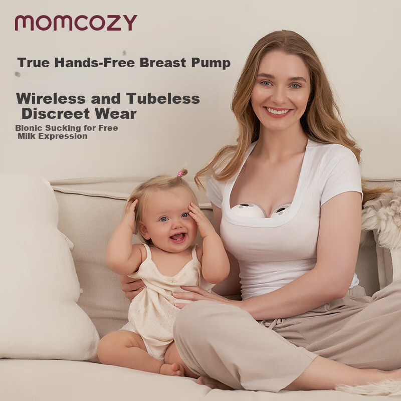 Momcozy M5 Double Electric Breast Pump Hands-Free Silent Wearable Automatic Milk Collector Bionic Suction