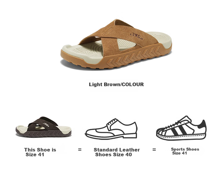 Bull Family Men's Summer New Outdoor Slippers Casual Breathable Beach Sandals Retro Versatile Roman Slippers 4